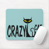 熱狂するな猫の女性 マウスパッド (マウス)