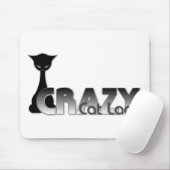 熱狂するな猫の女性 マウスパッド (マウス)