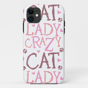 熱狂するな猫の女性(白い) iPhone 5の穹窖の箱 11 ケース