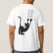 熱狂するな猫のTシャツ Tシャツ (裏面)