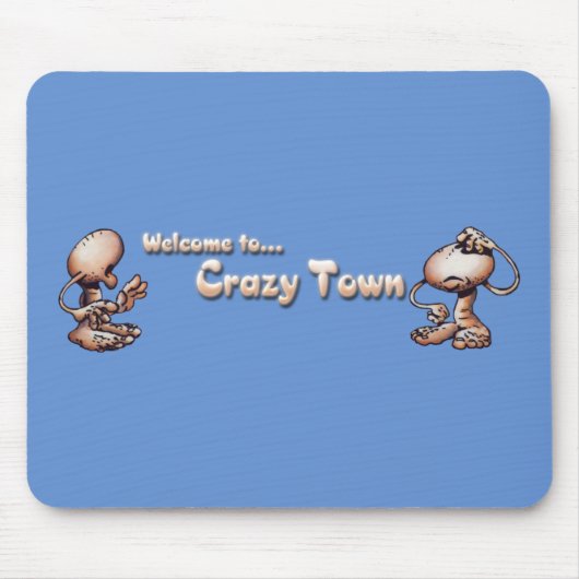 熱狂するな町のマウスパッド マウスパッド (正面)