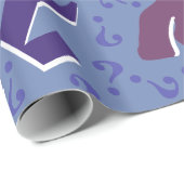 熱狂するな疑門符のミステリー謎の青 ラッピングペーパー (ロールコーナー)