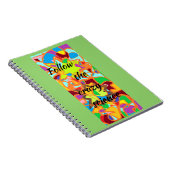 熱狂するな科学の孤児の黒の引用文のabstraを後を追って下さい ノートブック (右側)