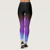 熱狂するな紫色の色合い レギンス (裏面)