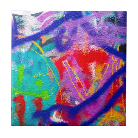 熱狂するな落書き タイル (正面)