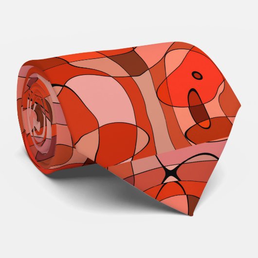 熱狂するな赤1 ネクタイ (ロール)