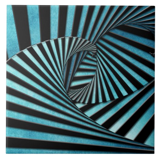 熱狂するな階段 タイル (正面)