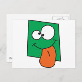 熱狂するな顔 ポストカード (正面/裏面)