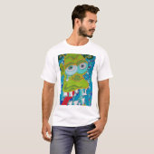 熱狂するな顔 Tシャツ (正面フル)