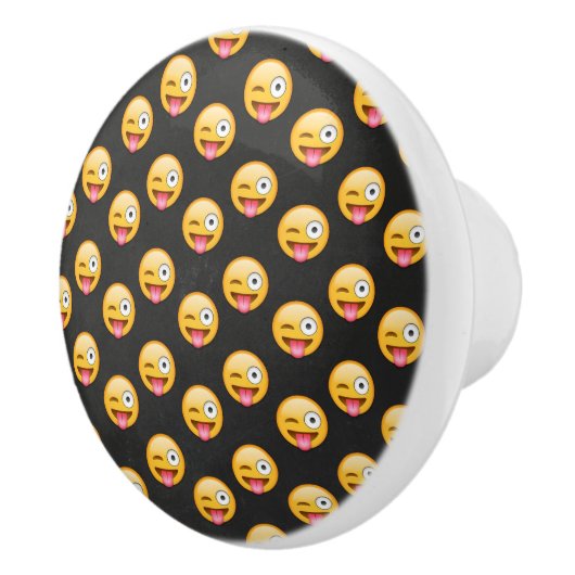 熱狂するな顔Emoji セラミックノブ (右)