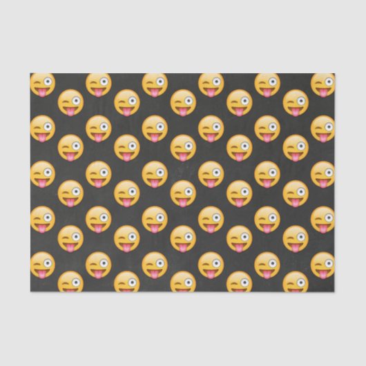 熱狂するな顔Emoji 薄葉紙 (正面)