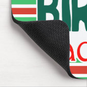 熱狂するな鳥の女性 マウスパッド (コーナー)