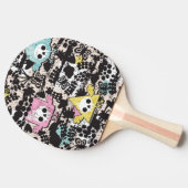 熱狂するな鳥パターン 卓球ラケット (横)