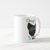 熱狂するな鶏の女性コーヒー・マグ コーヒーマグカップ (正面右)