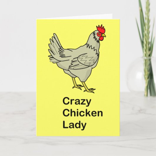 熱狂するな鶏の女性 カード (正面)