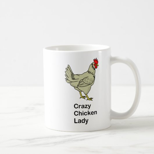 熱狂するな鶏の女性 コーヒーマグカップ (右)
