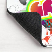 "熱狂するな"マウスパッド マウスパッド (コーナー)