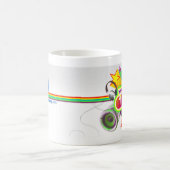 "熱狂するな"マグ コーヒーマグカップ (中央)