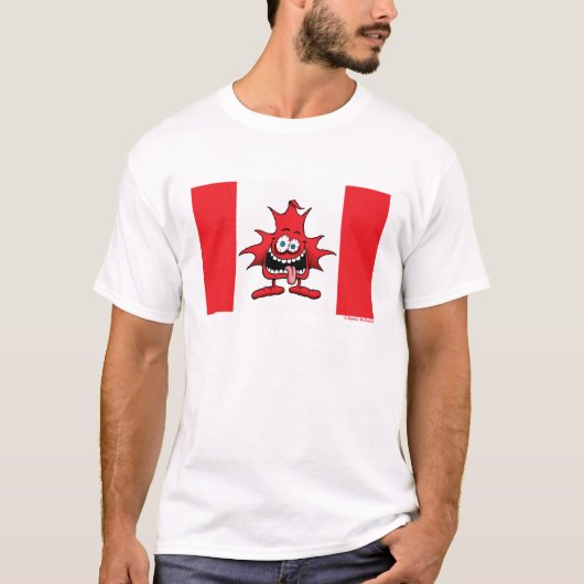 熱狂するなCanuckの異常なカエデの葉のワイシャツ Tシャツ (正面)