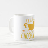 熱狂するなchookの女性 コーヒーマグカップ (正面左)