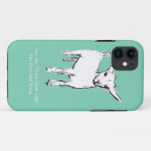 熱狂するなCute Goat Kid Phoneヤギの女性例 Case-Mate iPhoneケース (裏面(横))