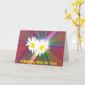 熱狂するなDaisys カード (黄色い花)