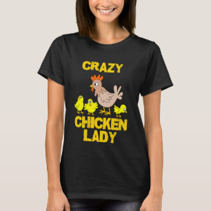 熱狂するなHen Baby Chicks鶏の女性Tシャツ Tシャツ