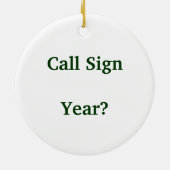 熱狂するなHomebrewのハムのRADIO SHACKのクリスマスのオーナメント セラミックオーナメント (裏面)