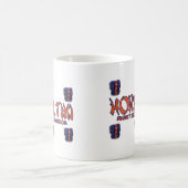 熱狂するなHorvil Tikiのマグ- コーヒーマグカップ (中央)