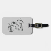 熱狂するなPet猫の女性猫好き ラゲッジタグ (正面横)