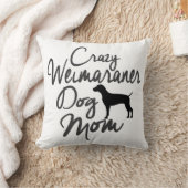 熱狂するなWeimaraner犬のお母さん クッション (ブランケット)