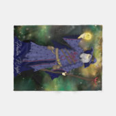 熱狂するなWizビジネスの宇宙の魔法使いの芸術 フリースブランケット (正面(横))