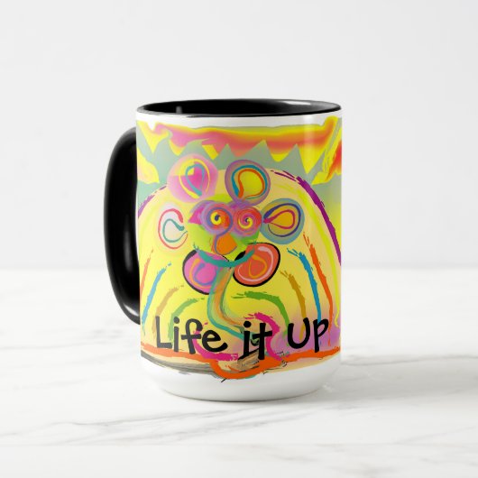 熱狂するのコップ マグカップ (正面左)