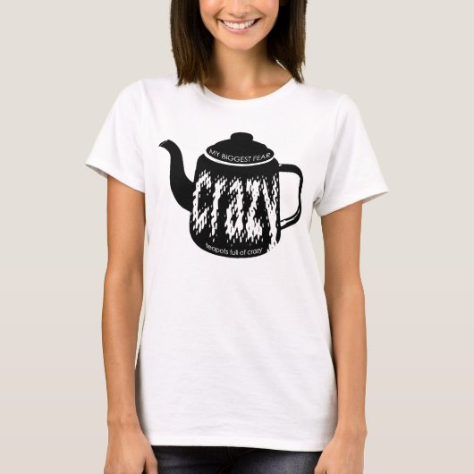 熱狂するの十分のティーポット Tシャツ (正面)