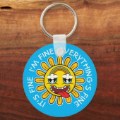 熱狂するひまわり素晴らしは、すべて素晴らし キーホルダー (正面)