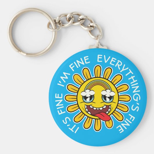 熱狂するひまわり素晴らしは、すべて素晴らし キーホルダー (正面)