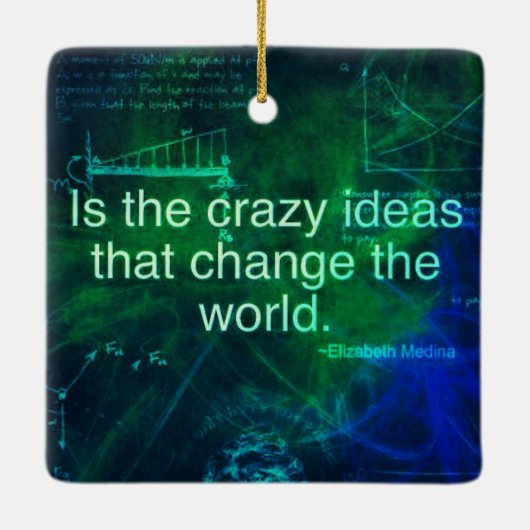 熱狂するアイディアの香り、形状、サイズのオプション –  セラミックオーナメント (裏面)