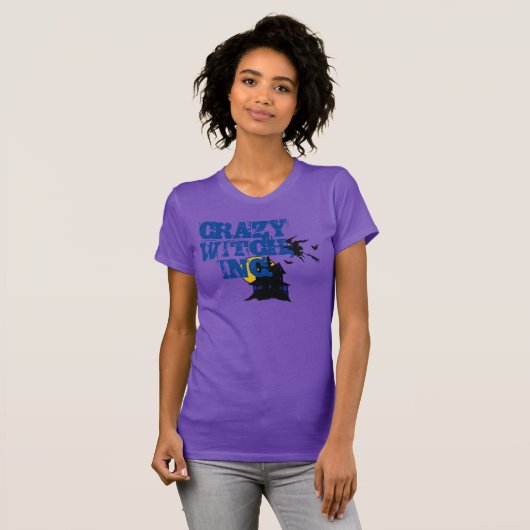 熱狂するウィッチ幽霊のよく出るー Tシャツ (正面フル)