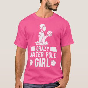 熱狂するウォーターポロガールウォータートロガールズ Tシャツ
