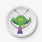 熱狂するエイリアン紙プレート ペーパープレート (正面)