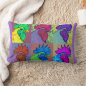 熱狂するオンドリ! ランバークッション (ブランケット)