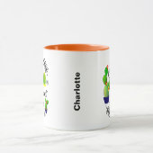 熱狂するカクおもしろいタス植パーソナライズされた物 マグカップ (中央)