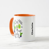 熱狂するカクおもしろいタス植パーソナライズされた物 マグカップ (正面左)