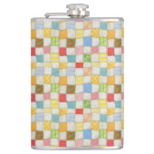 熱狂するキルトフラ包まれたスク フラスク (正面)