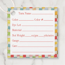 熱狂するキルト2"スクエアヤーンラベル フェイバータグ