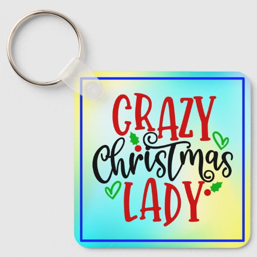 熱狂するクリスマスレディ–84654 キーホルダー (正面)