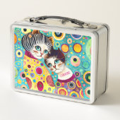 熱狂するクール抽象芸術 メタルランチボックス (裏面)