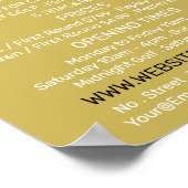 熱狂するゴルフスローガン、ミニゴルフコースズ広告ズ ポスター (角)