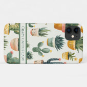 「熱狂するサボテンの女よ、サボテンのデザインの文字 Case-Mate iPhoneケース (裏面(横))