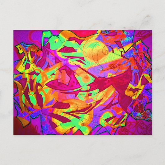 熱狂するスケッチ ポストカード (正面)